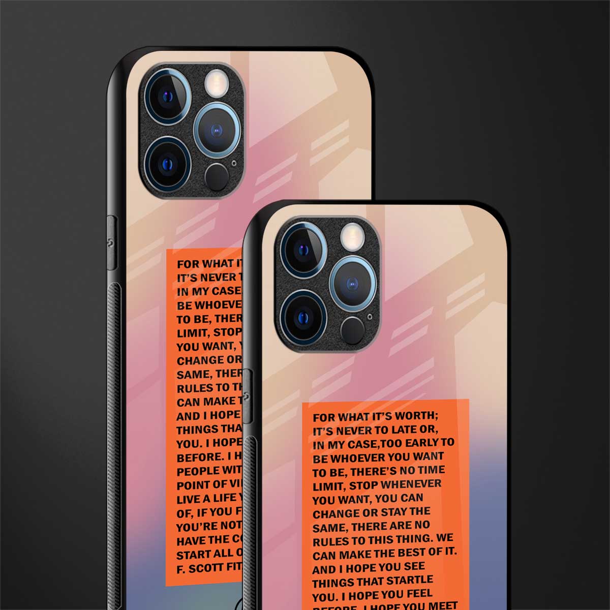 for what it's worth glass case for iphone 12 pro max image-2