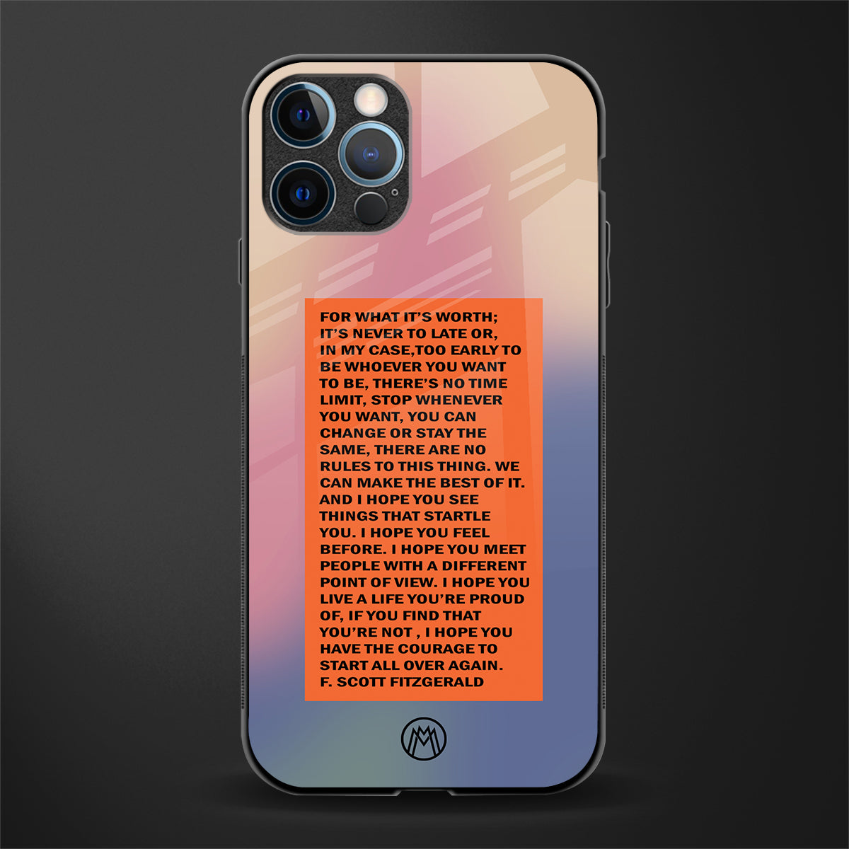 for what it's worth glass case for iphone 12 pro max image