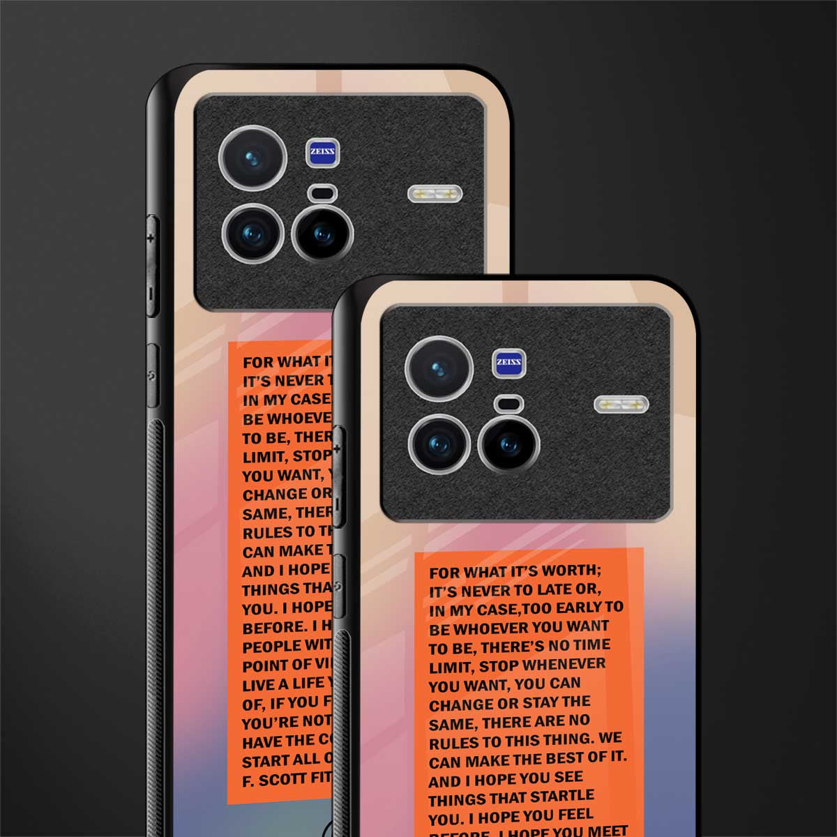 for what it's worth glass case for vivo x80 image-2