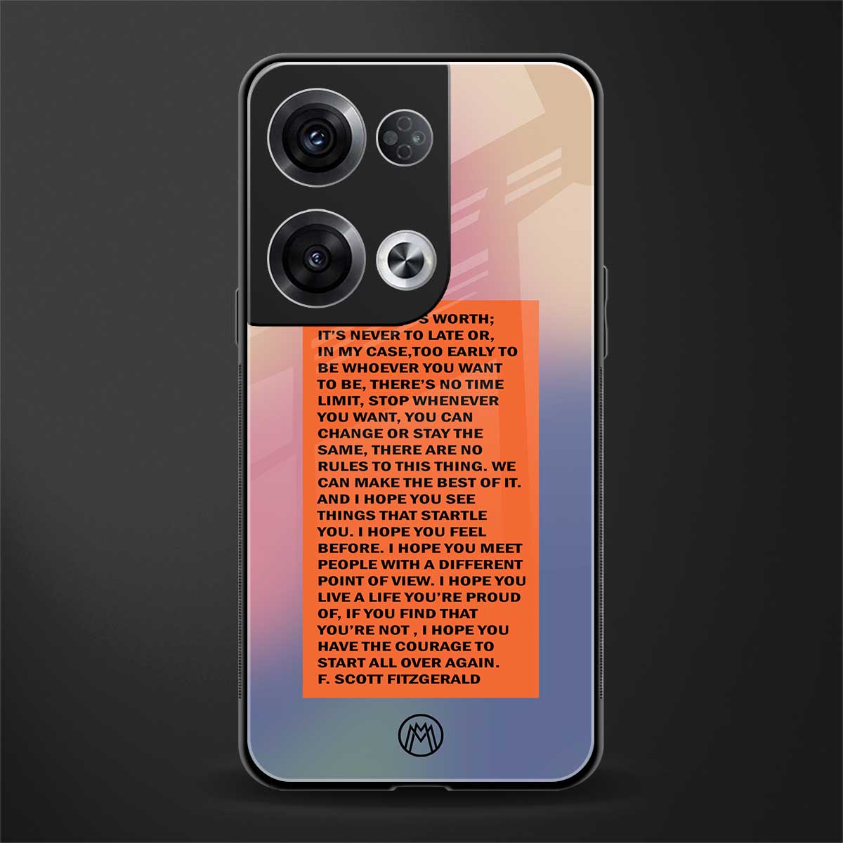 for what it's worth back phone cover | glass case for oppo reno 8 pro