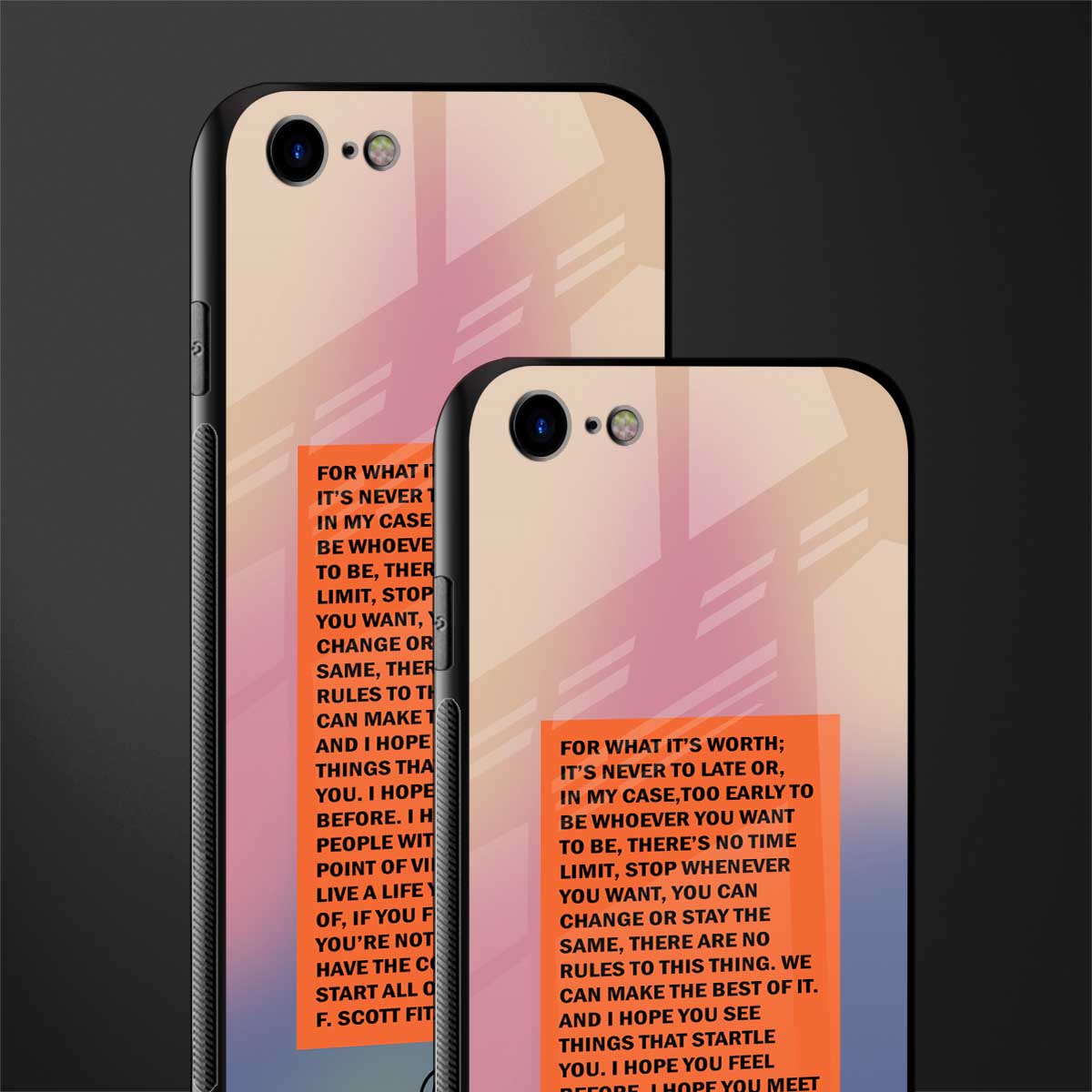 for what it's worth glass case for iphone 8 image-2