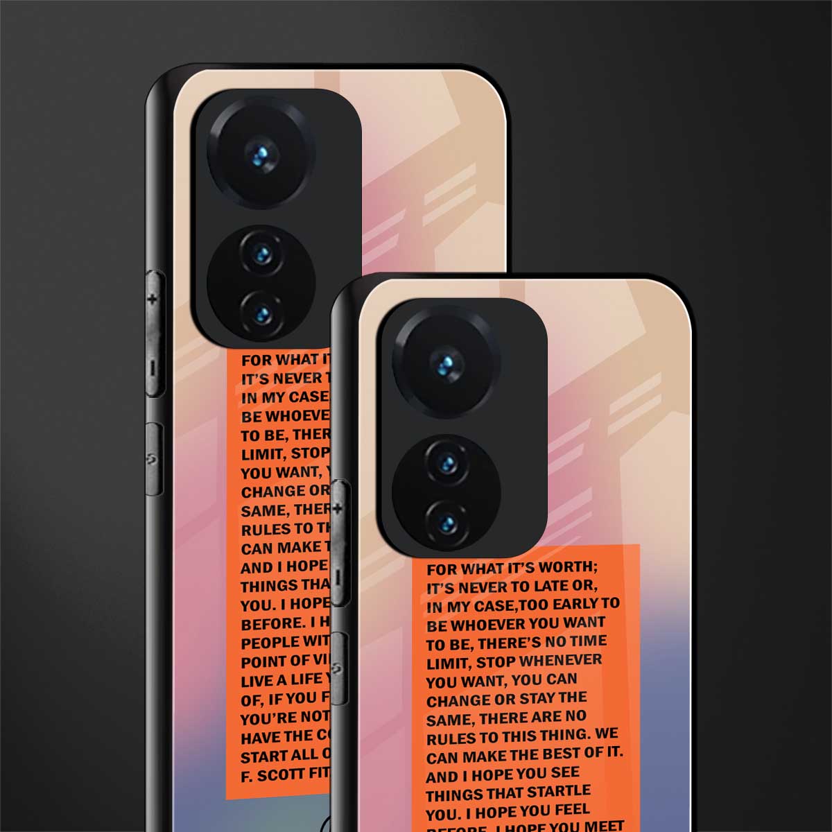 for what it's worth back phone cover | glass case for vivo t1 44w 4g