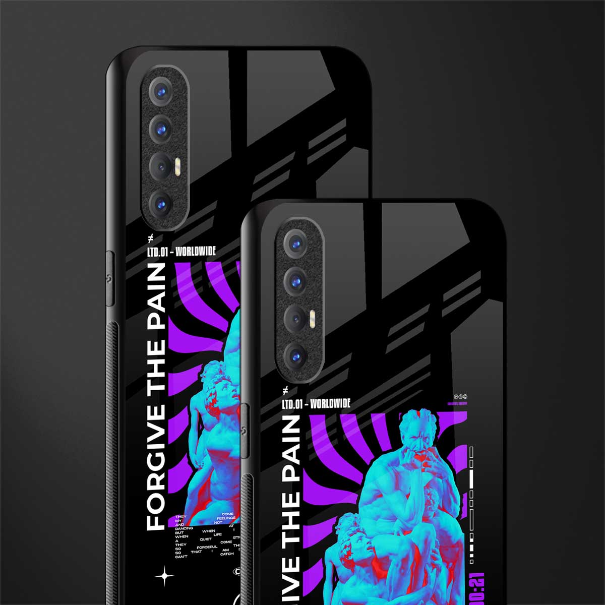 forgive the pain glass case for oppo reno 3 pro image-2