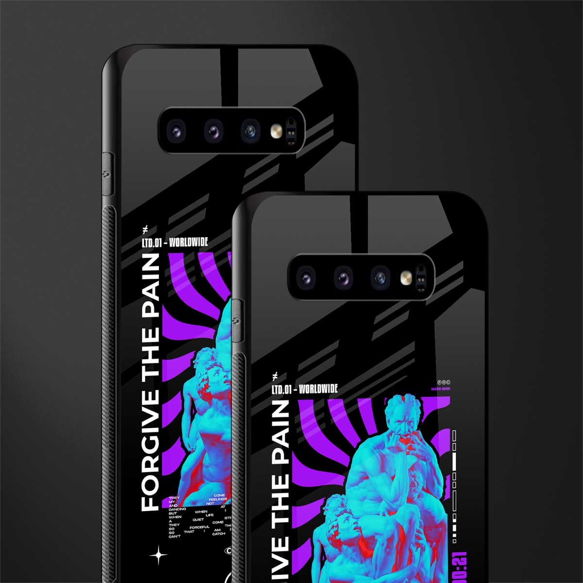 forgive the pain glass case for samsung galaxy s10 plus image-2