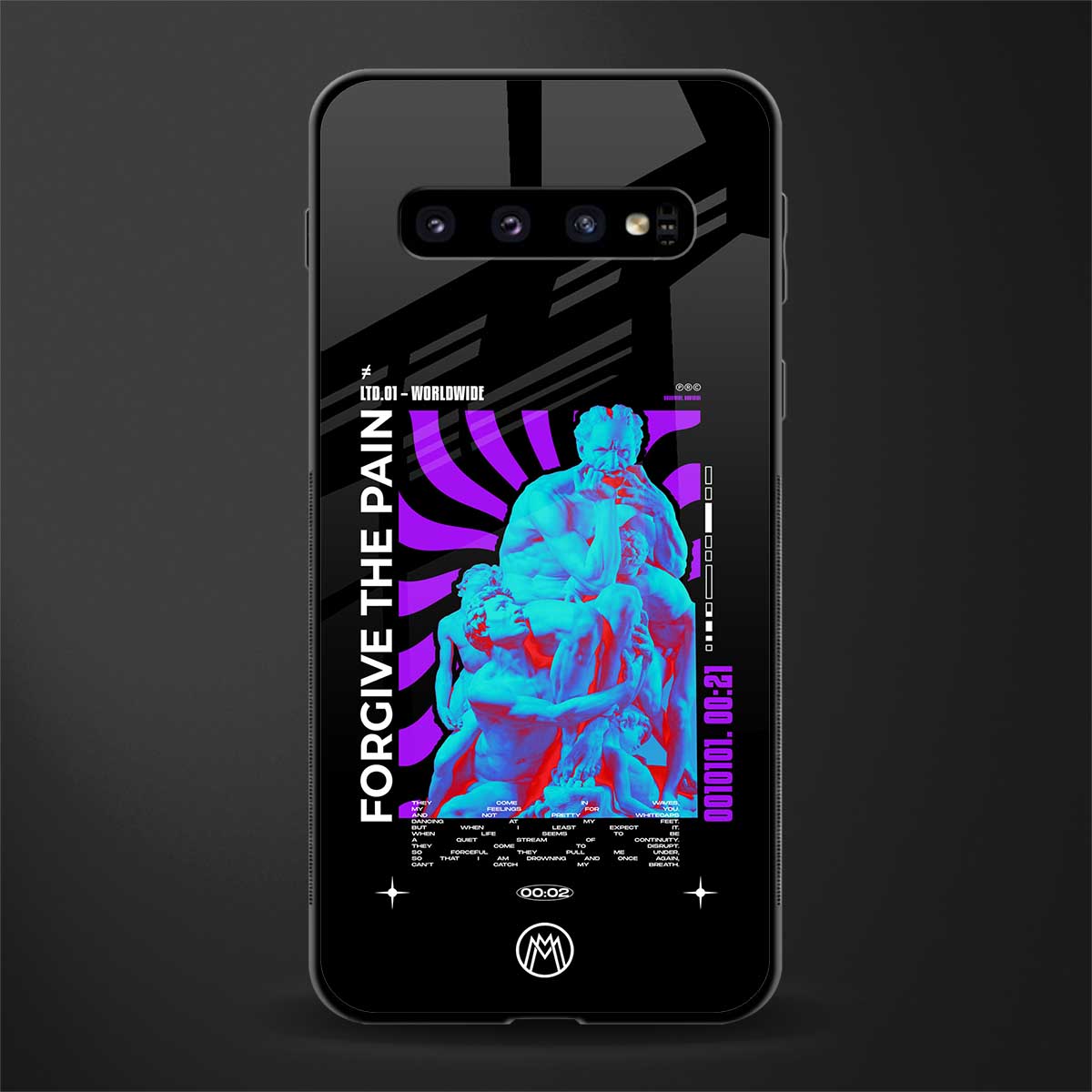 forgive the pain glass case for samsung galaxy s10 image