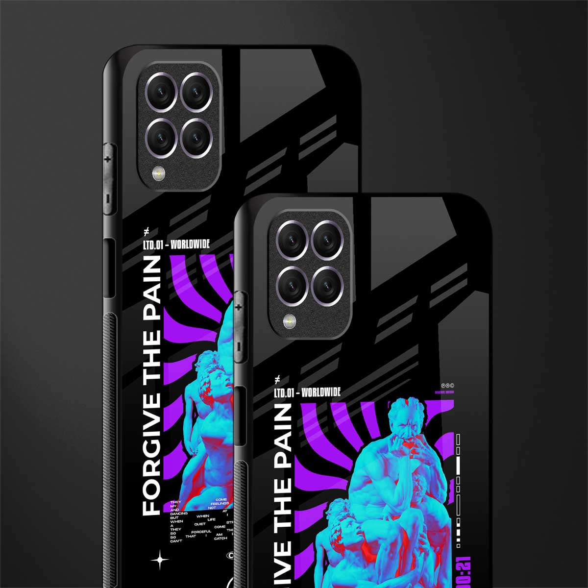 forgive the pain glass case for samsung galaxy f62 image-2