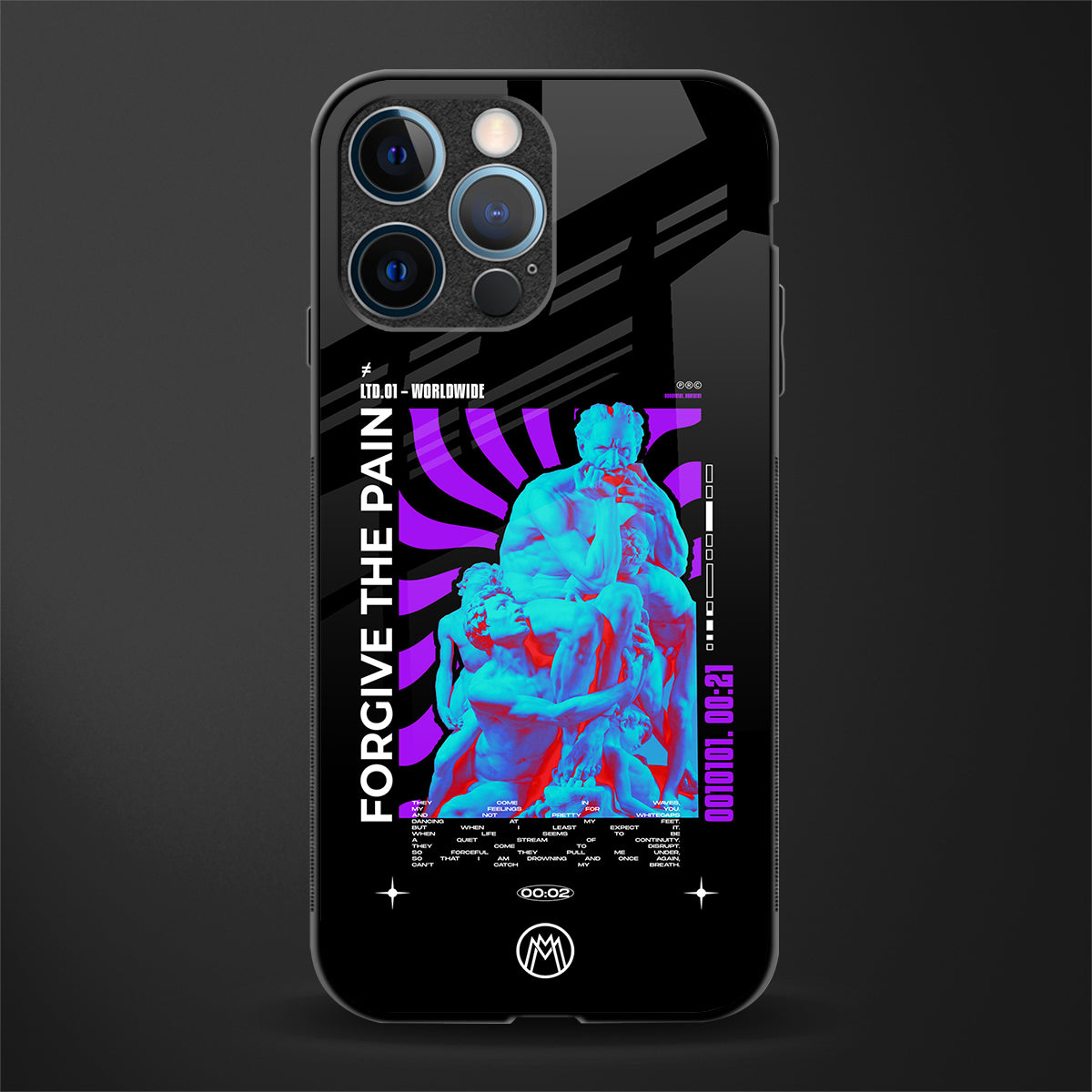 forgive the pain glass case for iphone 12 pro image