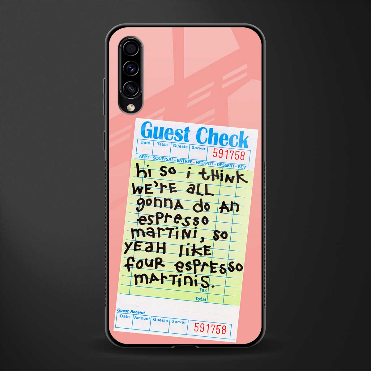 four espresso martinis glass case for samsung galaxy a70 image
