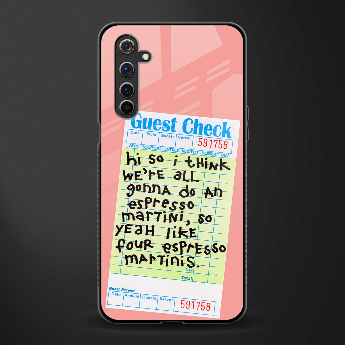 four espresso martinis glass case for realme 6i image