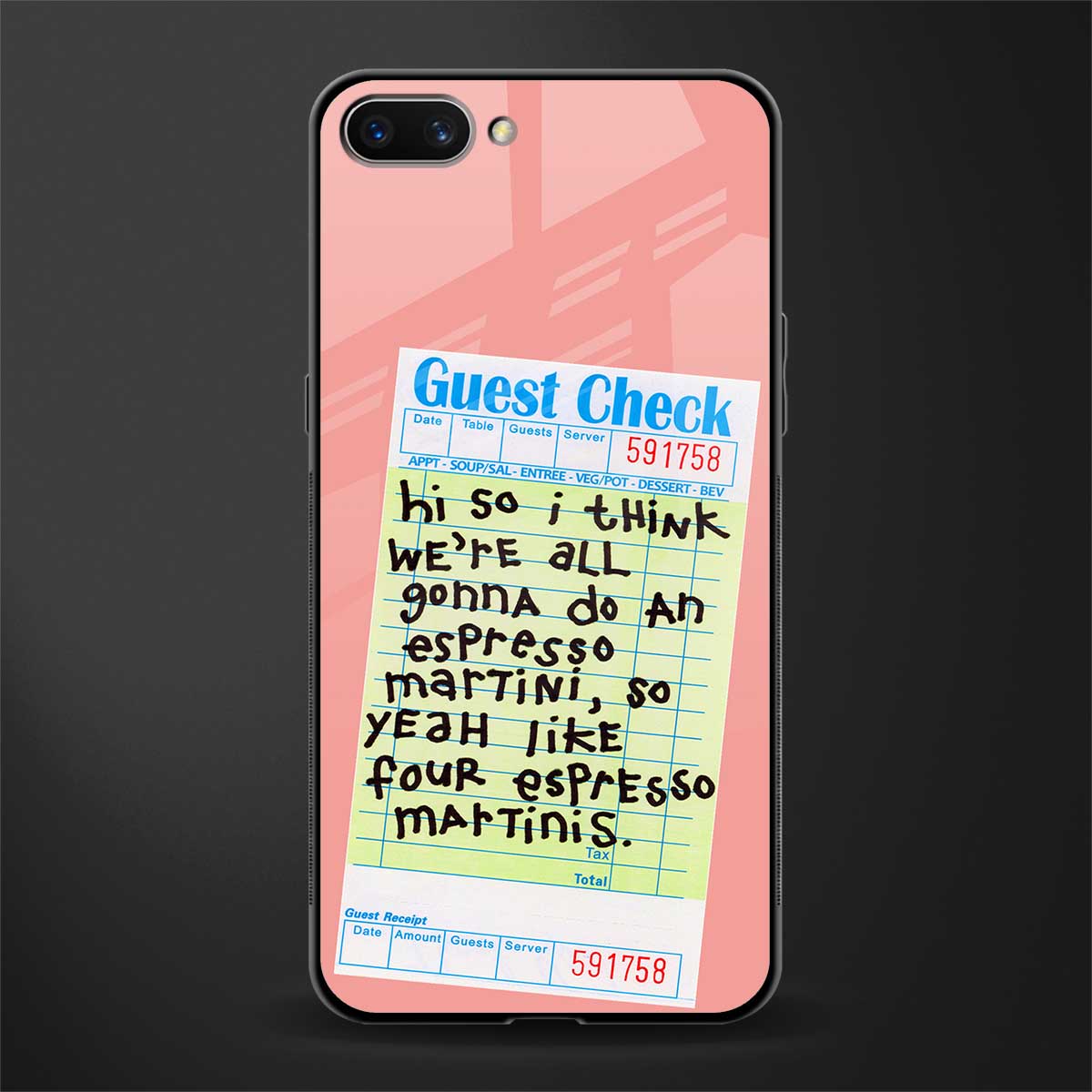 four espresso martinis glass case for realme c1 image