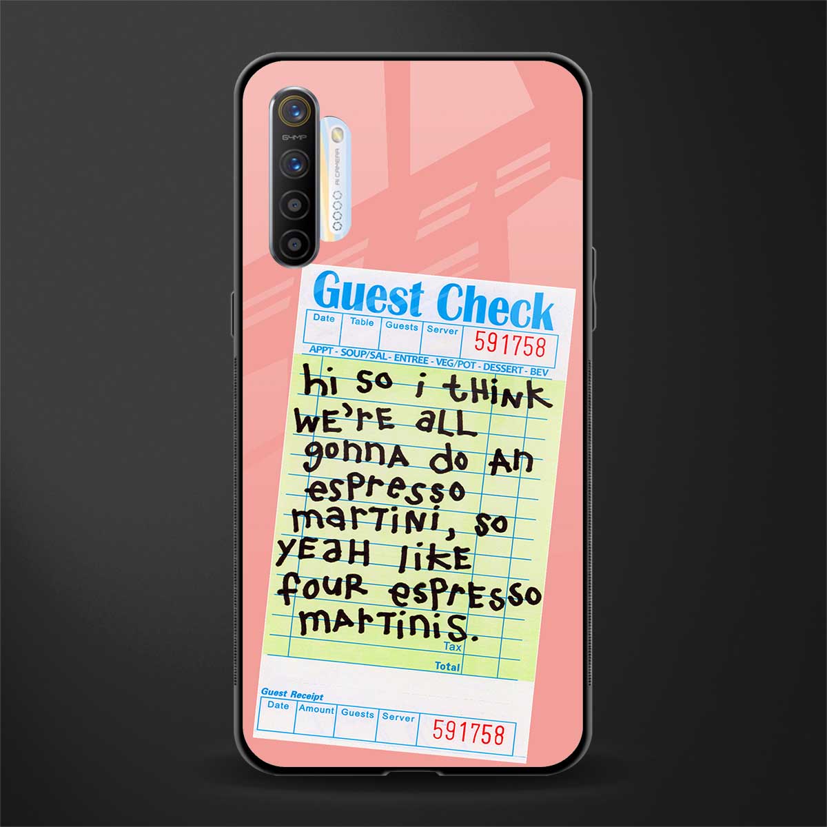 four espresso martinis glass case for realme xt image