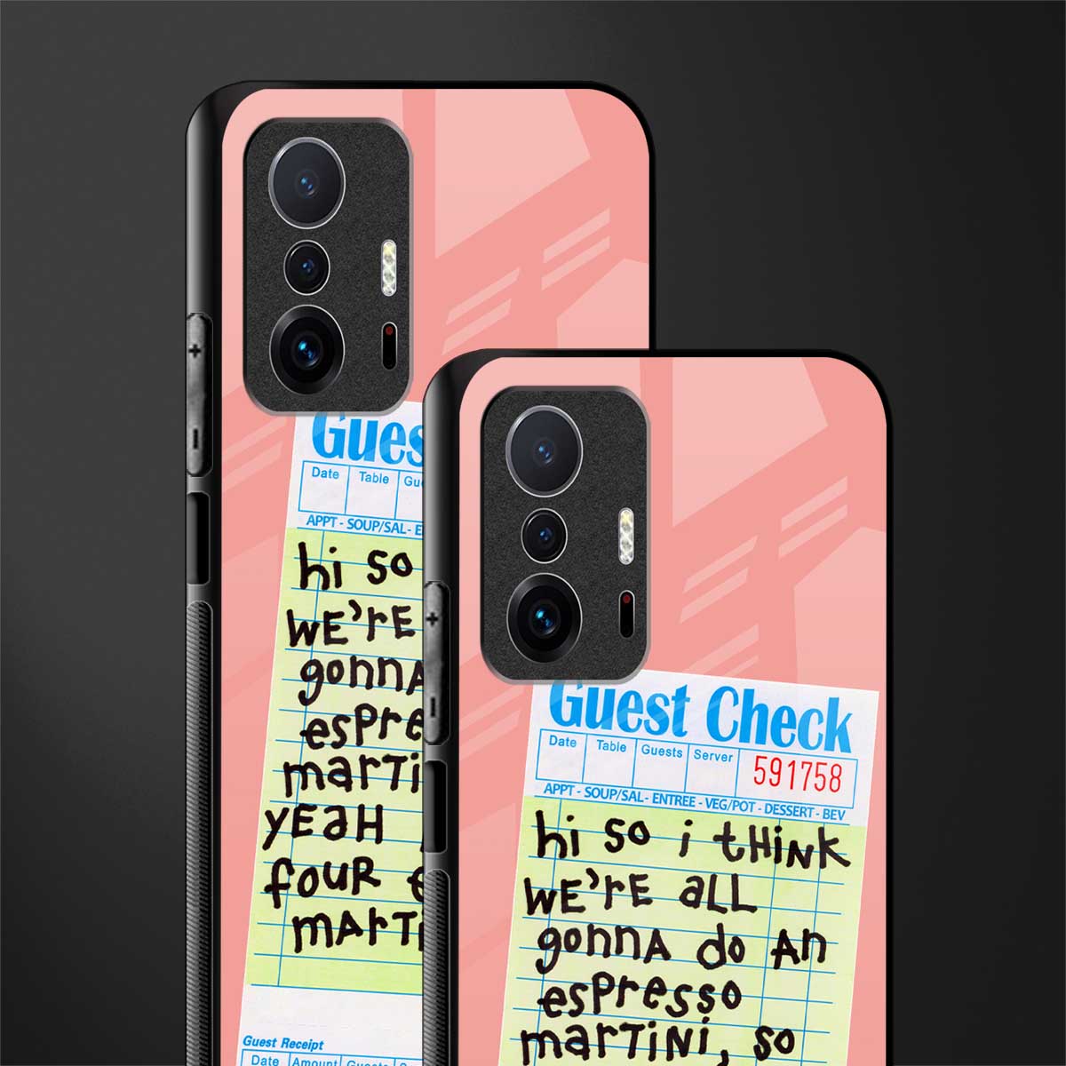 four espresso martinis glass case for mi 11t pro 5g image-2