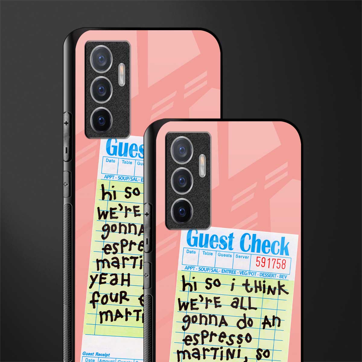 four espresso martinis glass case for vivo v23e image-2