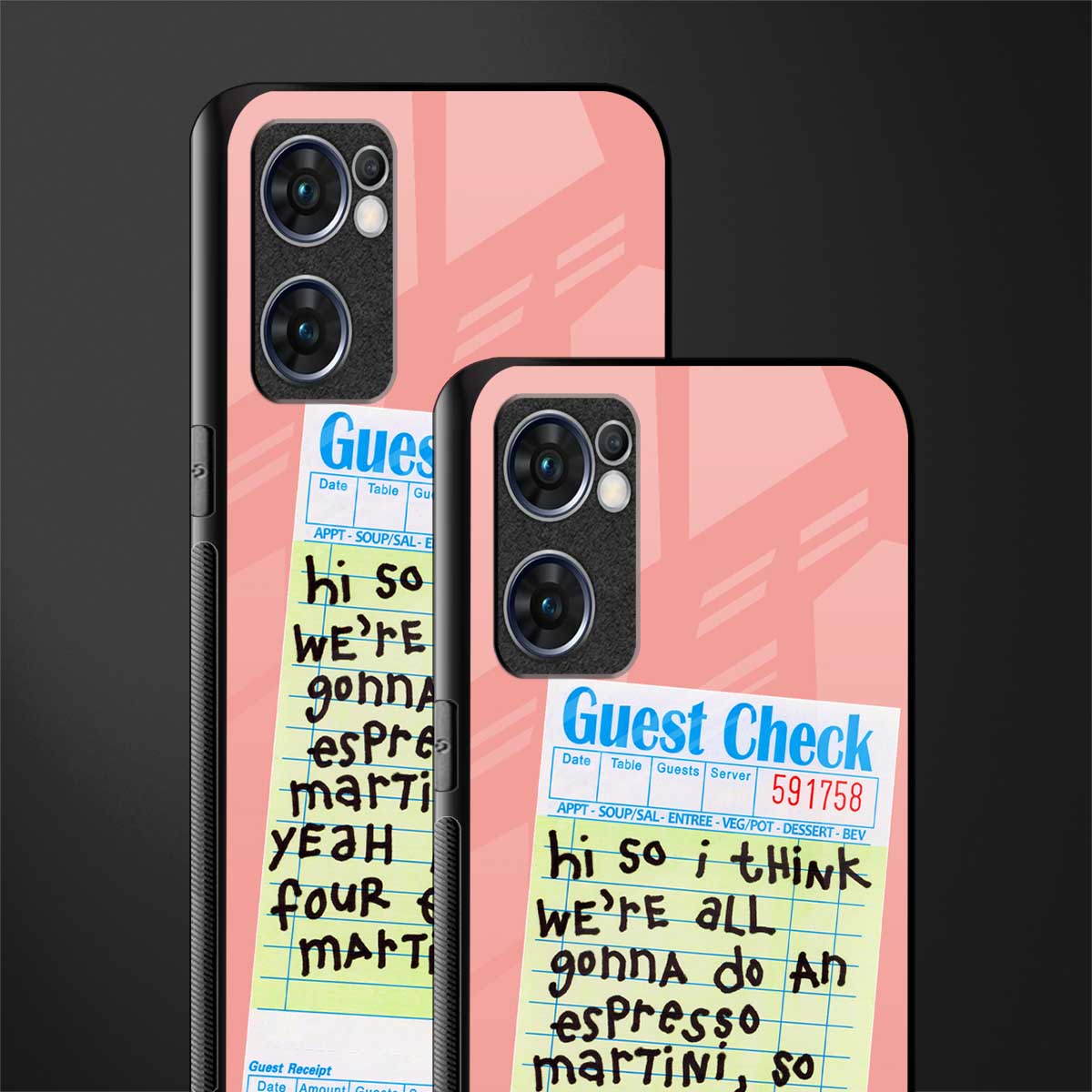 four espresso martinis glass case for oppo reno7 5g image-2