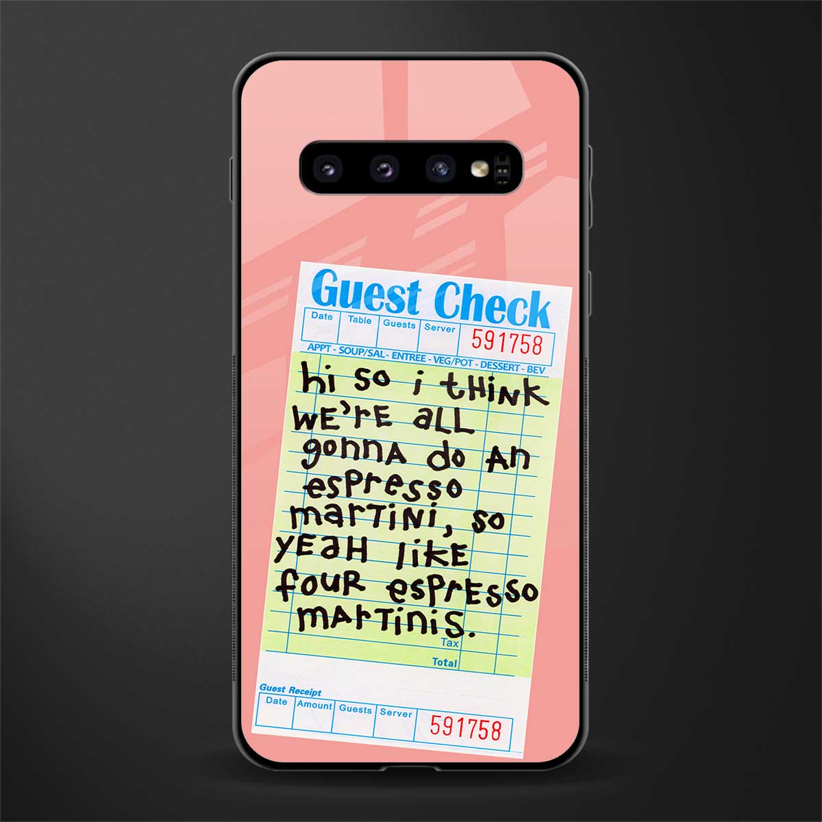 four espresso martinis glass case for samsung galaxy s10 plus image