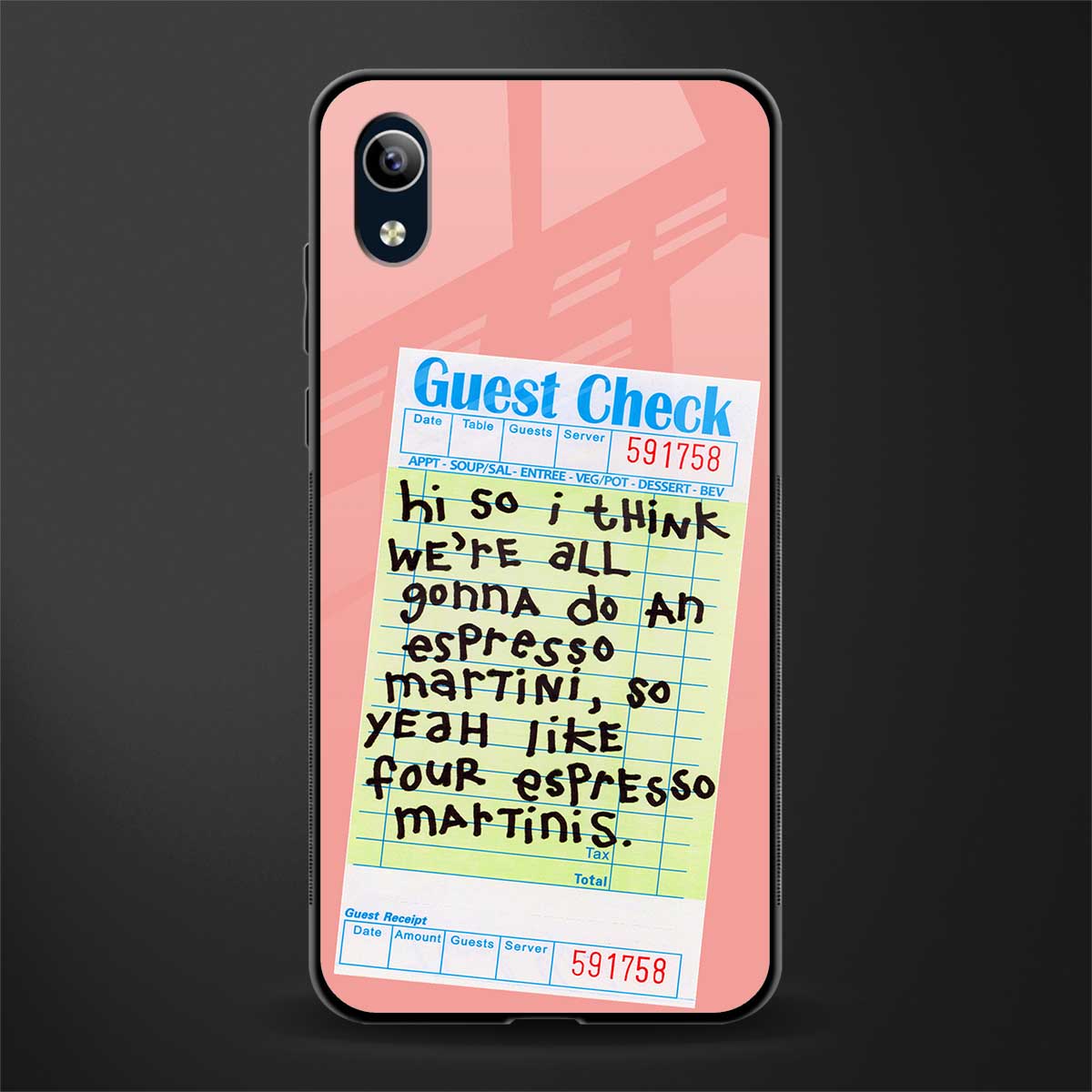 four espresso martinis glass case for vivo y1s without fingerprint image