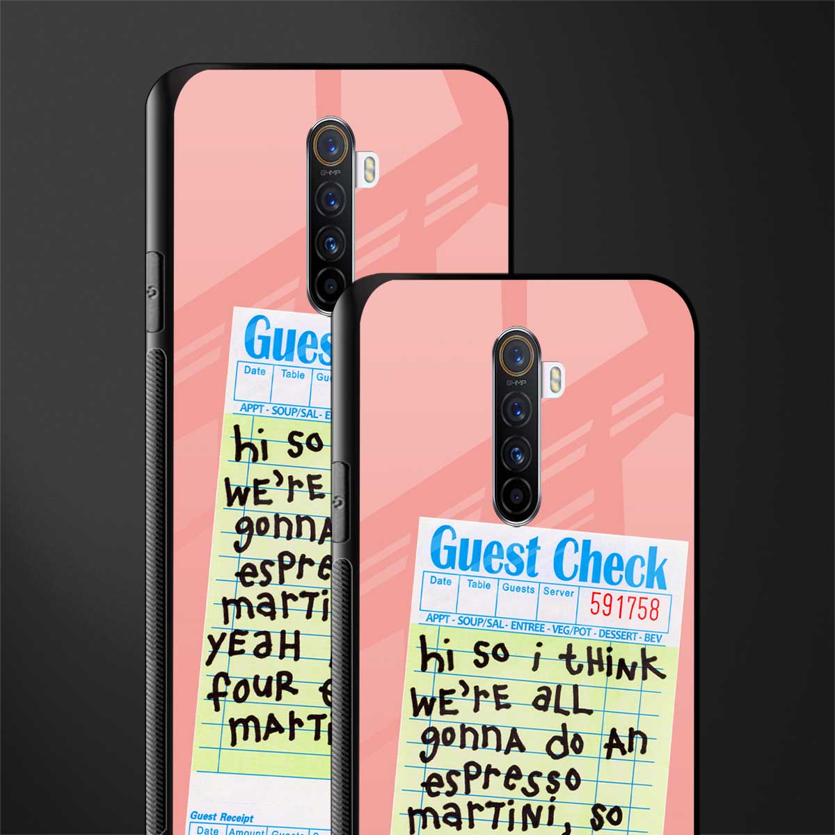 four espresso martinis glass case for realme x2 pro image-2