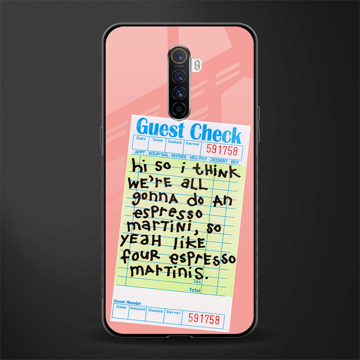 four espresso martinis glass case for realme x2 pro image