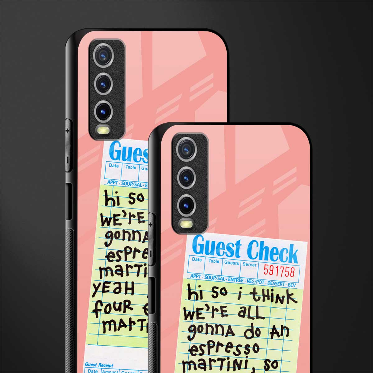 four espresso martinis glass case for vivo y20 image-2