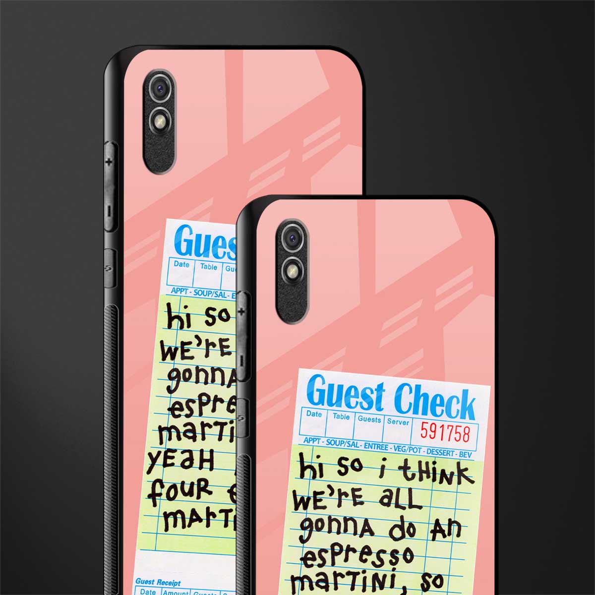 four espresso martinis glass case for redmi 9a image-2