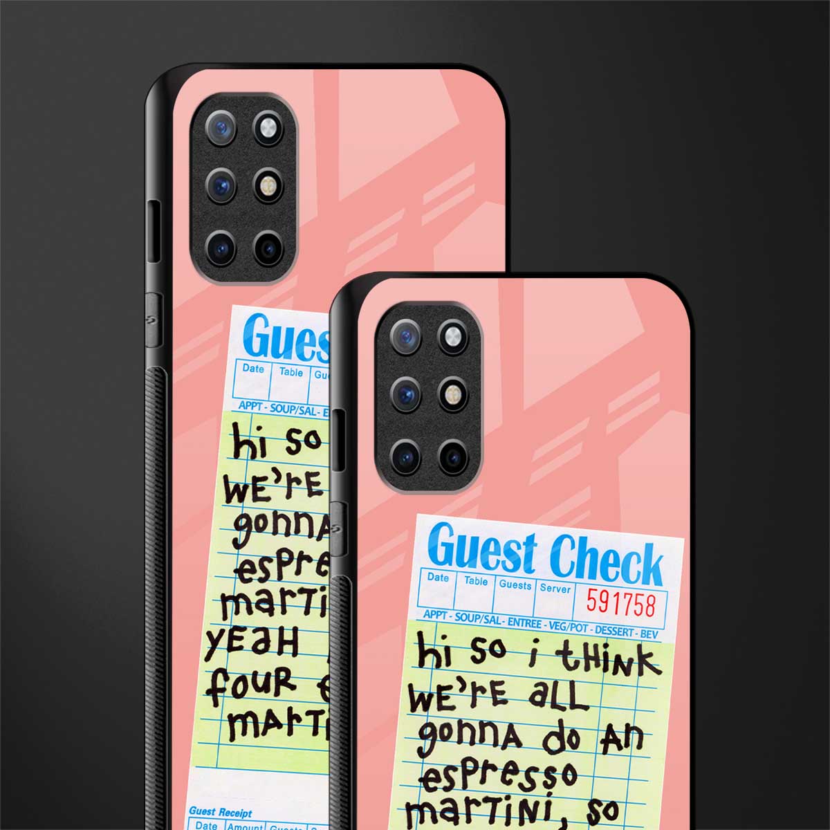 four espresso martinis glass case for oneplus 8t image-2
