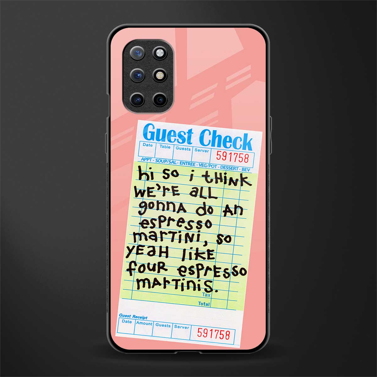 four espresso martinis glass case for oneplus 8t image