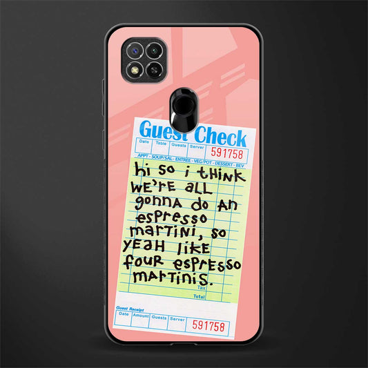 four espresso martinis glass case for redmi 9 image