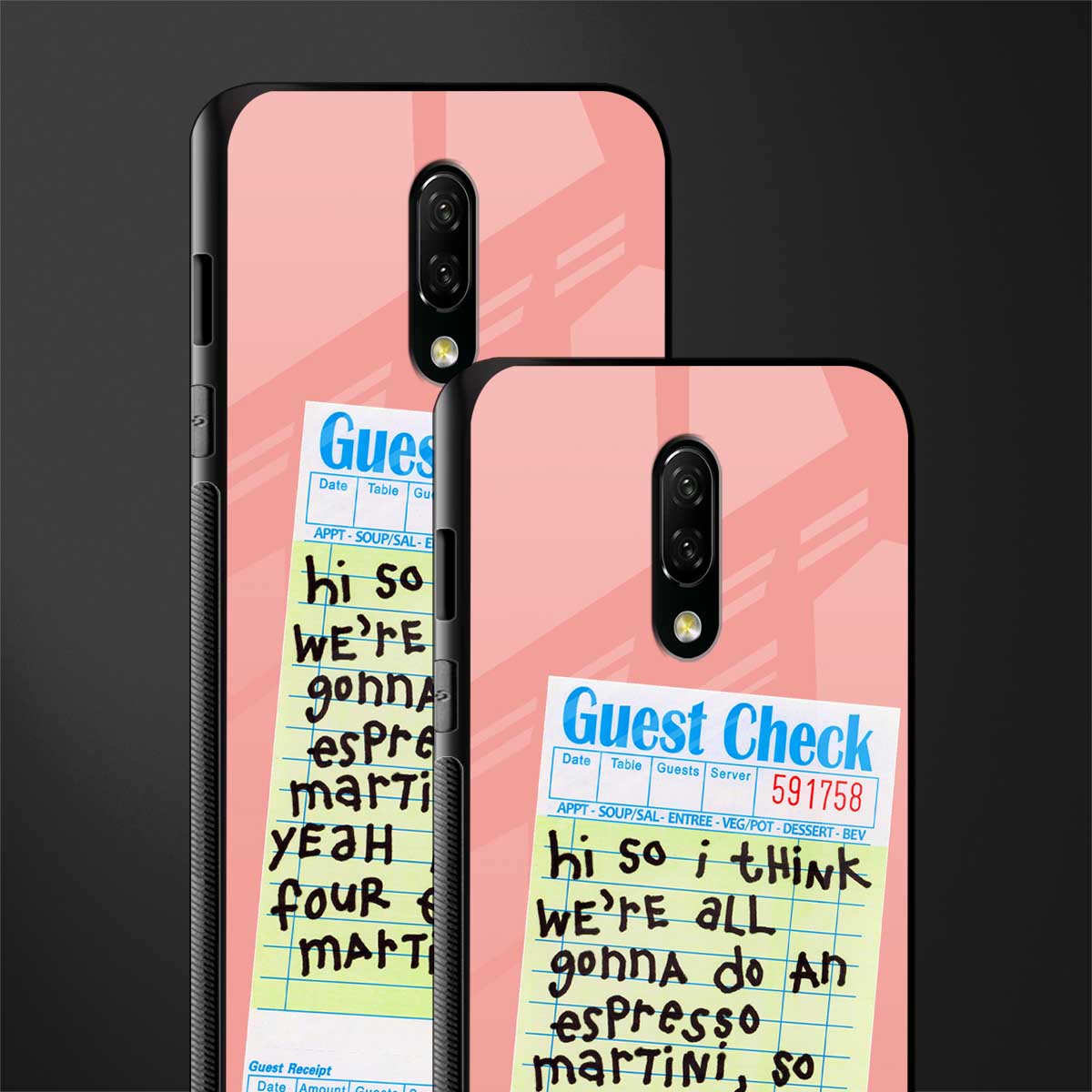 four espresso martinis glass case for oneplus 7 image-2