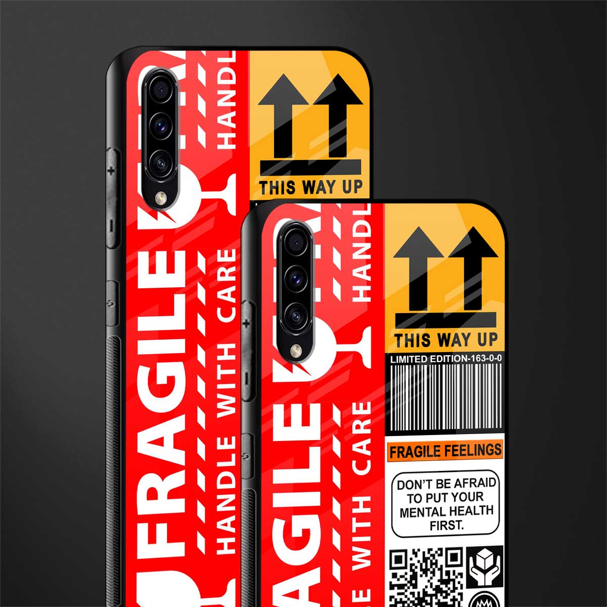 fragile feelings glass case for samsung galaxy a50s image-2