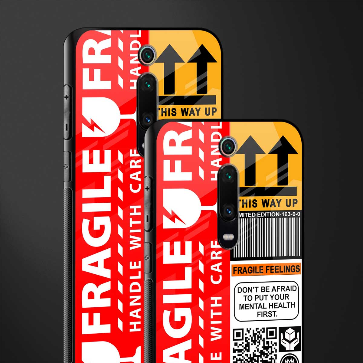 fragile feelings glass case for redmi k20 image-2