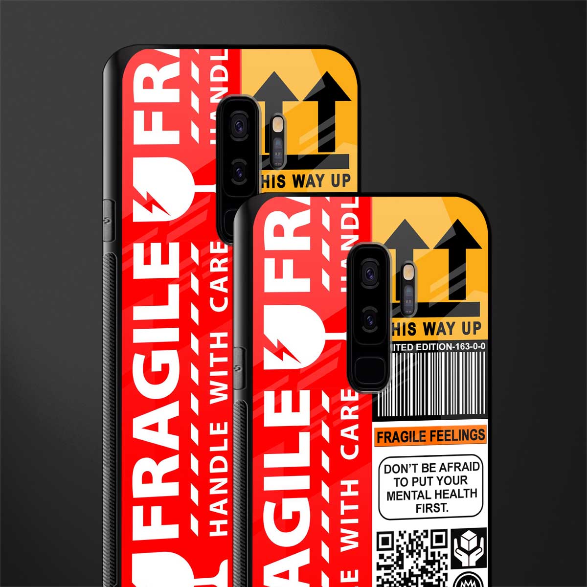 fragile feelings glass case for samsung galaxy s9 plus image-2