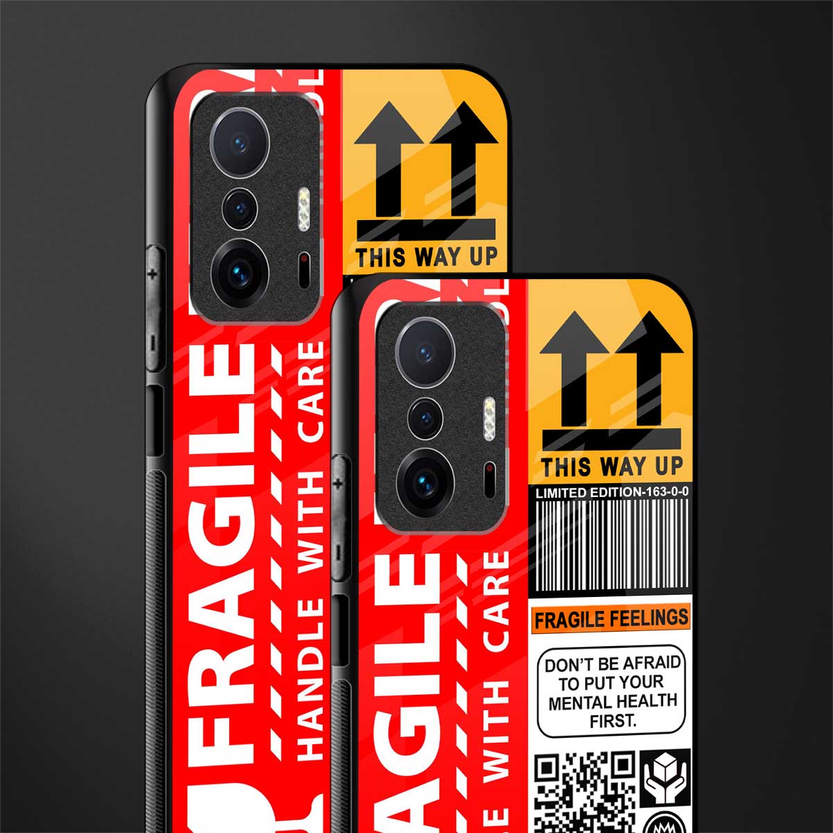 fragile feelings glass case for mi 11t pro 5g image-2