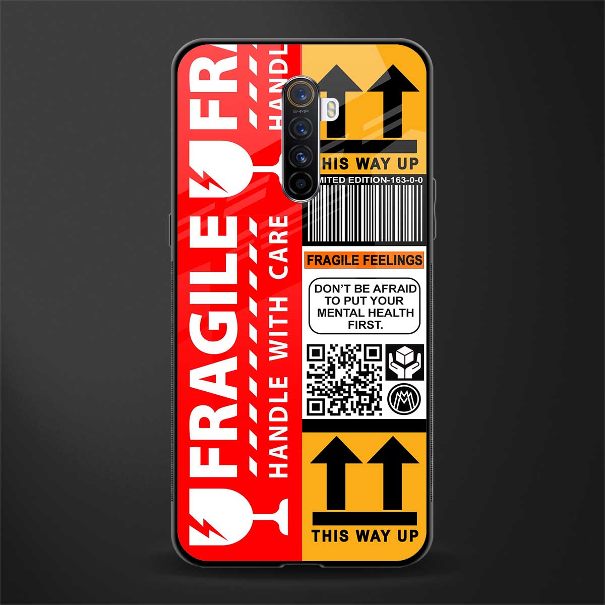 fragile feelings glass case for realme x2 pro image