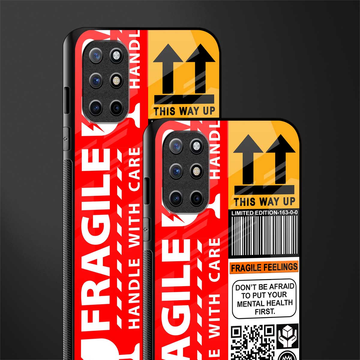 fragile feelings glass case for oneplus 8t image-2