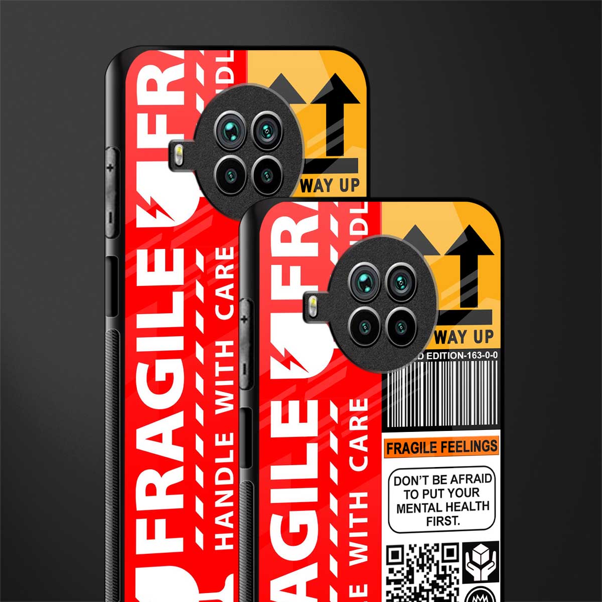 fragile feelings glass case for mi 10i image-2