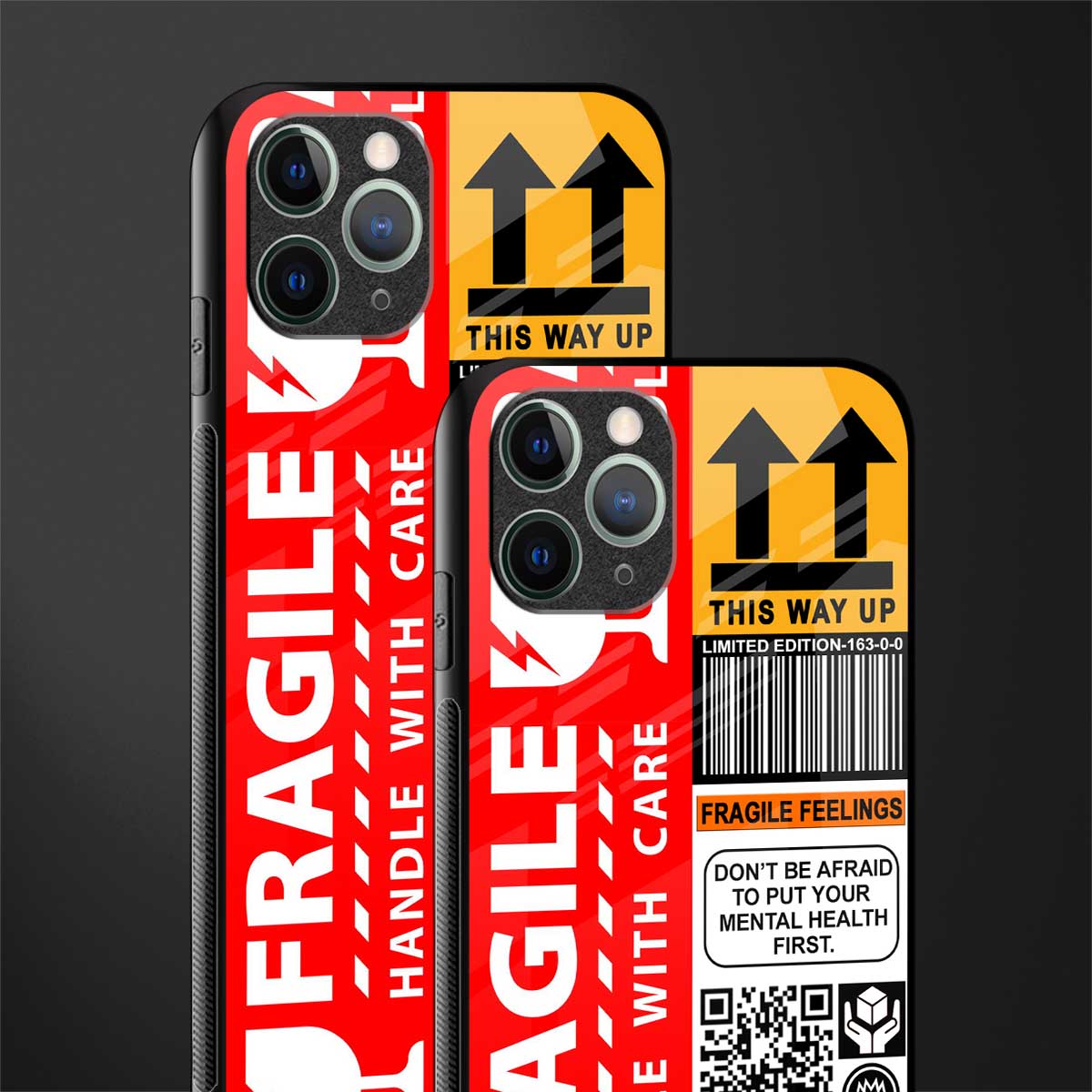 fragile feelings glass case for iphone 11 pro image-2