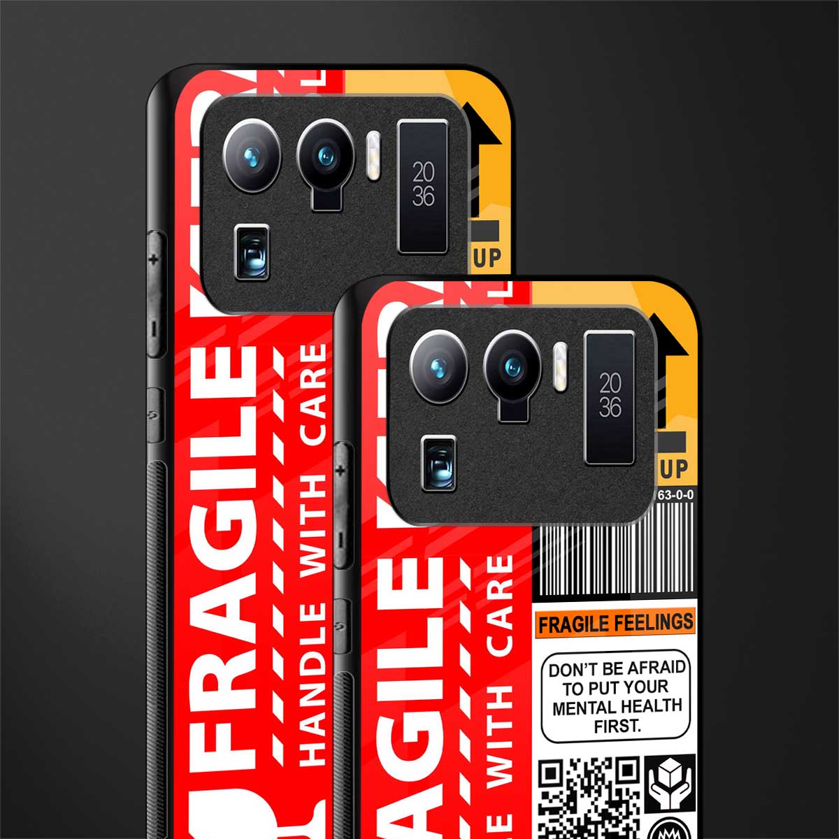 fragile feelings glass case for mi 11 ultra 5g image-2