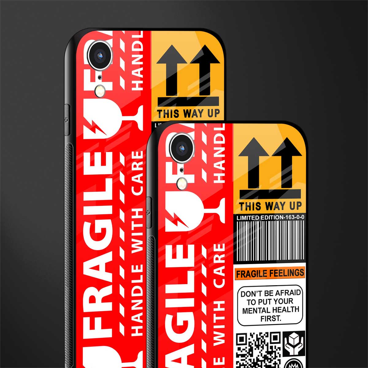 fragile feelings glass case for iphone xr image-2