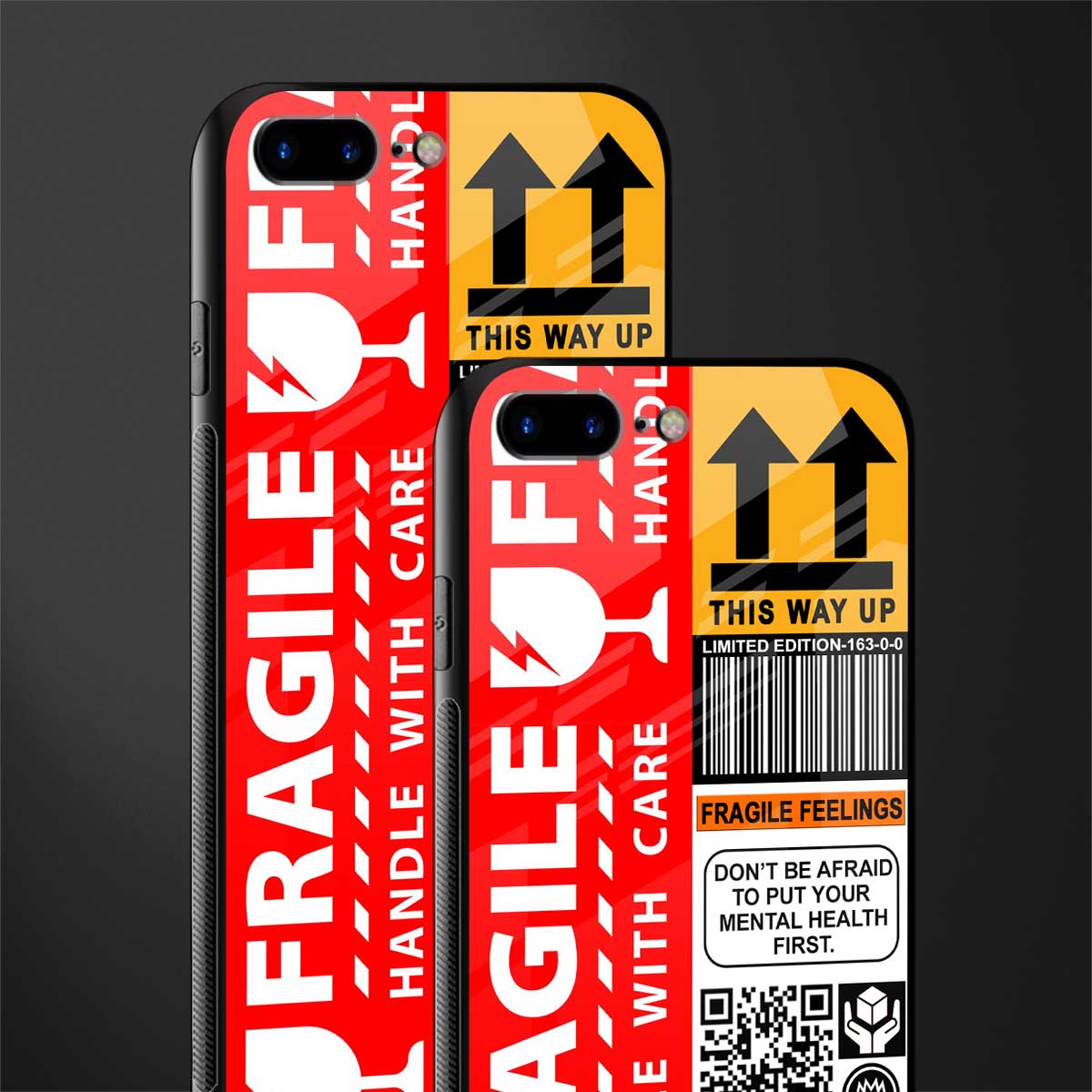 fragile feelings glass case for iphone 7 plus image-2