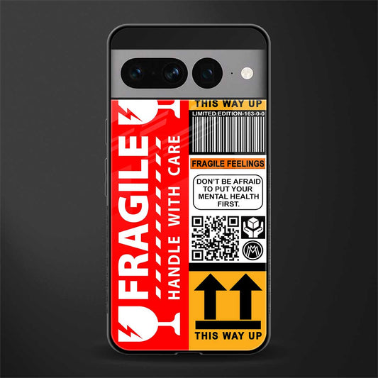 fragile feelings back phone cover | glass case for google pixel 7 pro