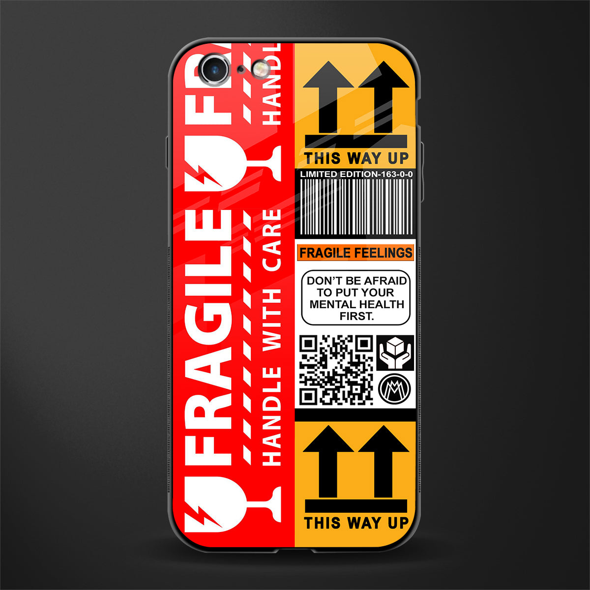 fragile feelings glass case for iphone 6 image