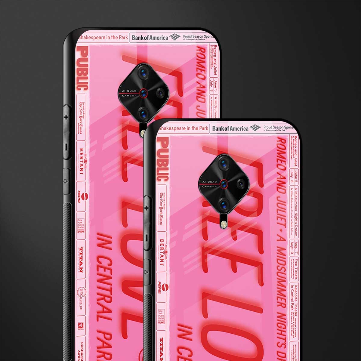 free love glass case for vivo s1 pro image-2