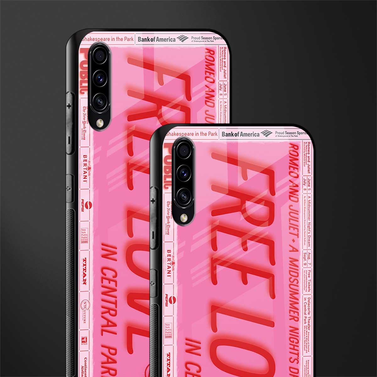 free love glass case for samsung galaxy a30s image-2