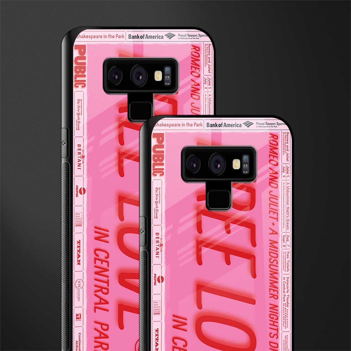 free love glass case for samsung galaxy note 9 image-2