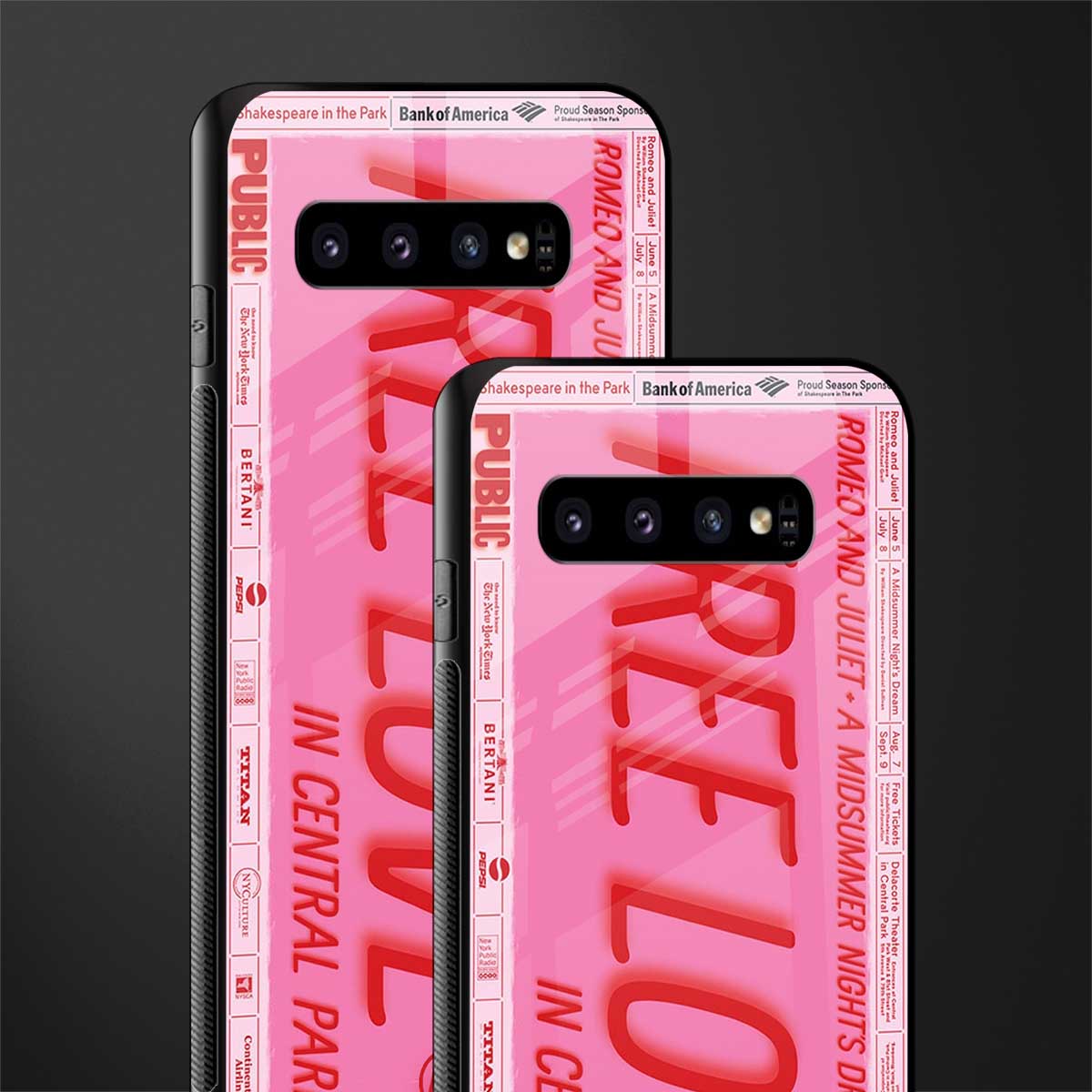 free love glass case for samsung galaxy s10 plus image-2