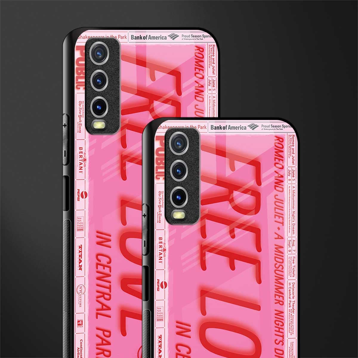 free love glass case for vivo y20 image-2