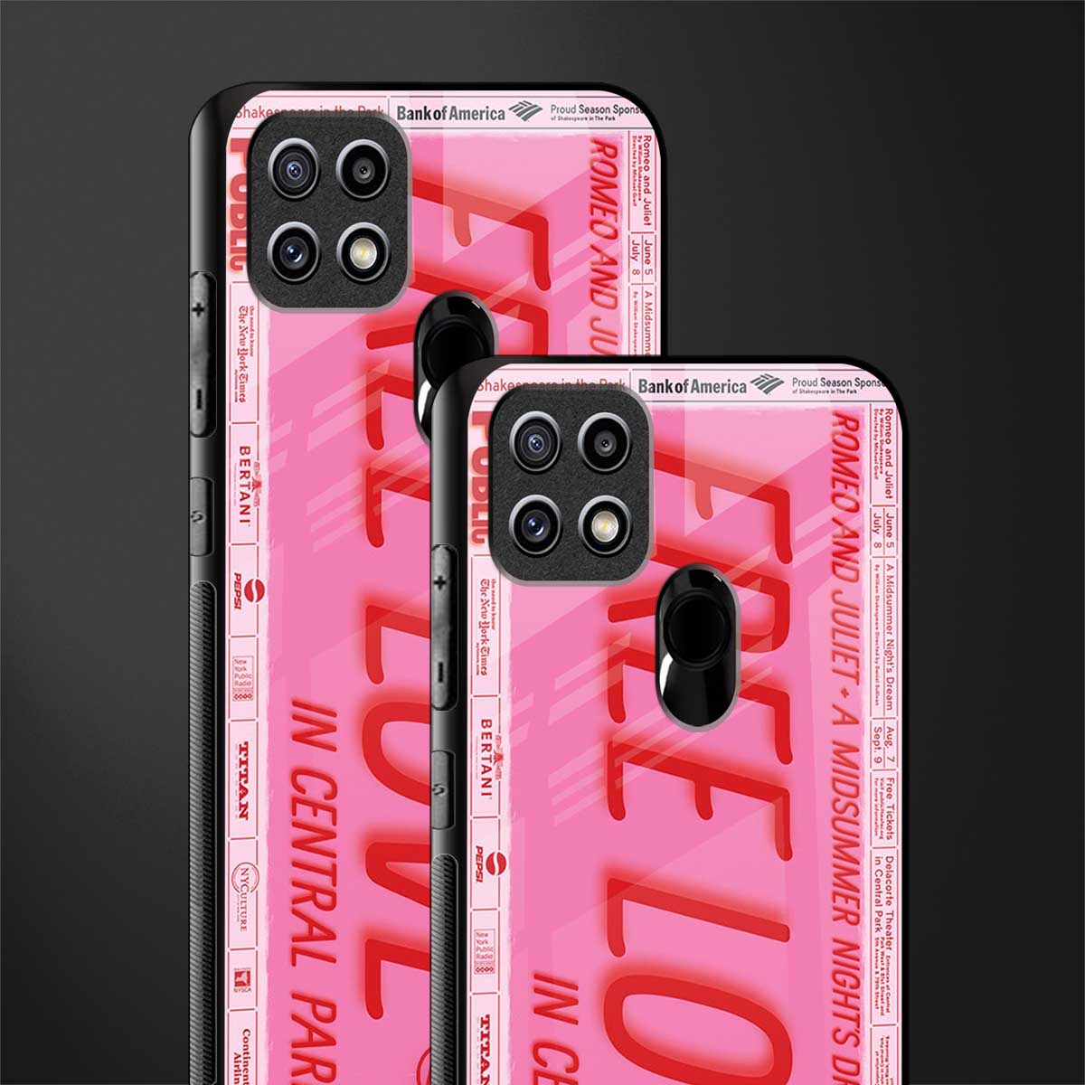 free love glass case for oppo a15s image-2