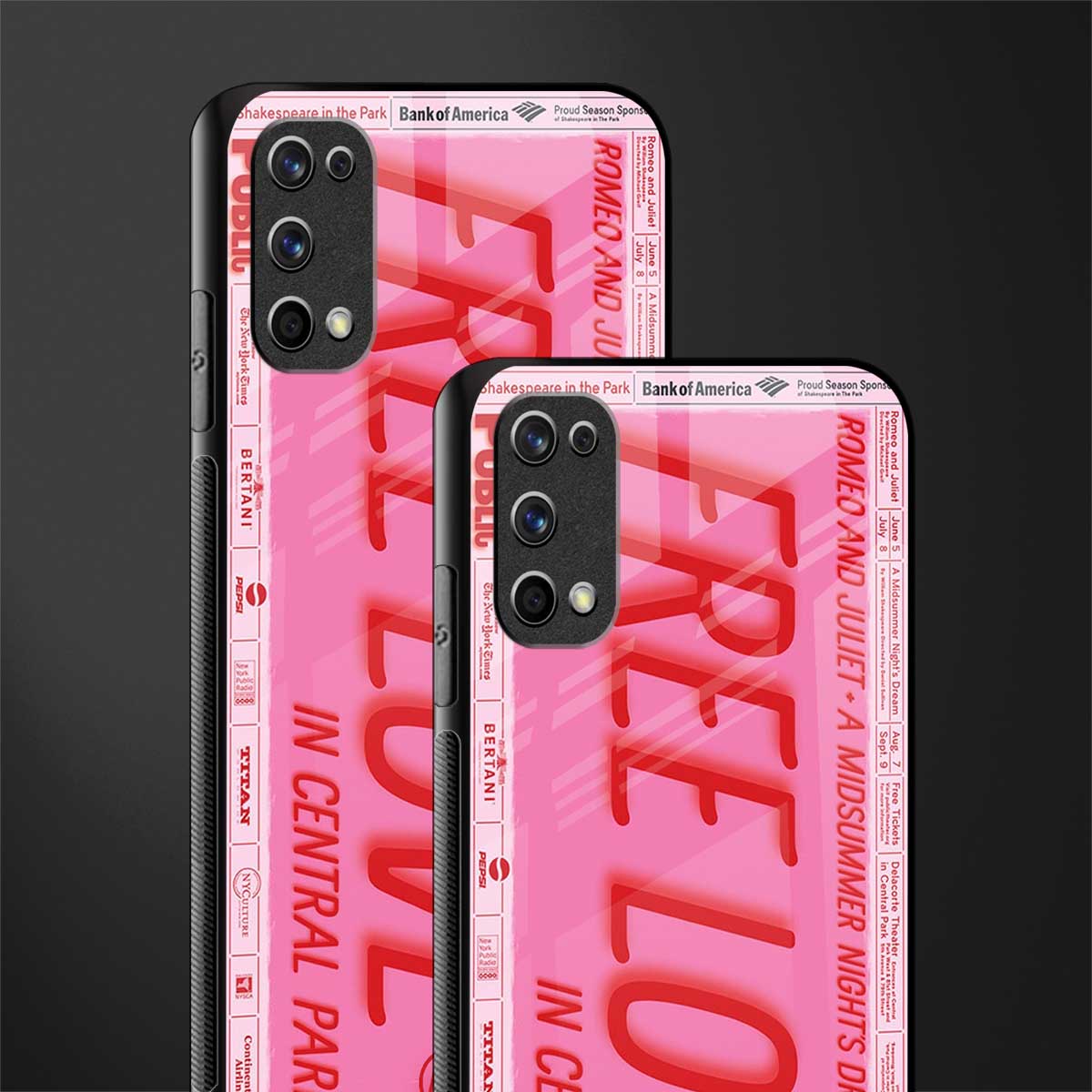 free love glass case for realme 7 pro image-2
