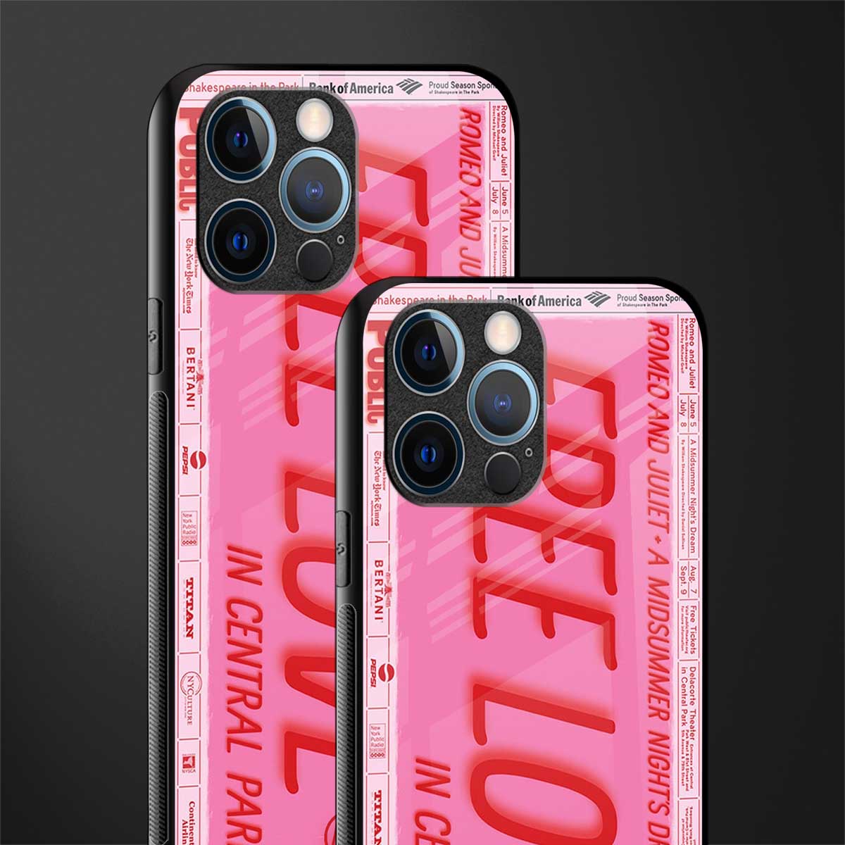 free love glass case for iphone 12 pro image-2