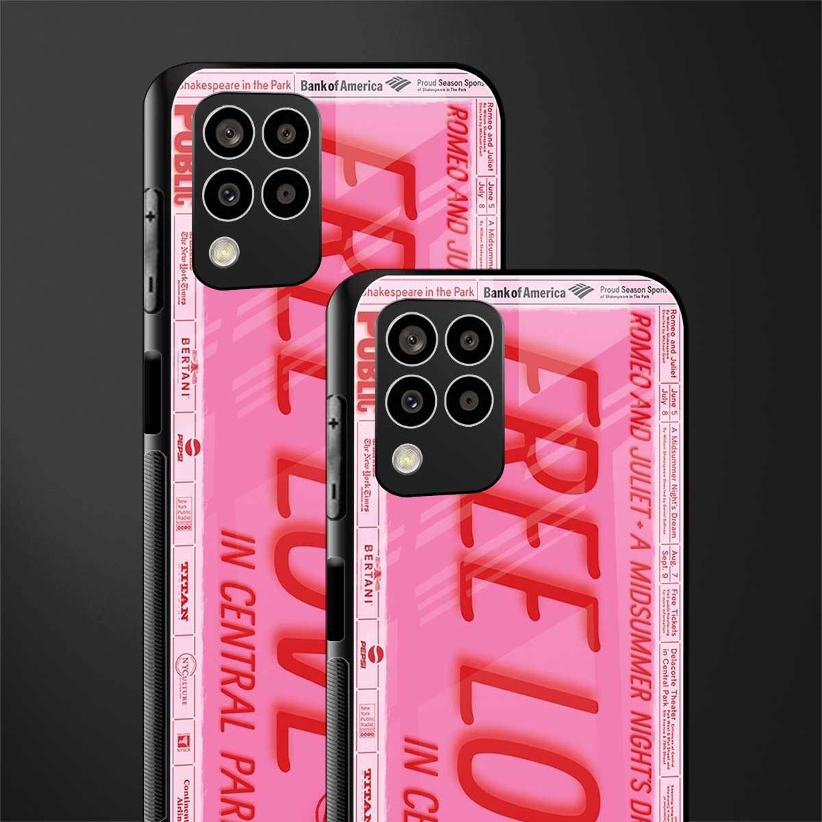 free love back phone cover | glass case for samsung galaxy m33 5g